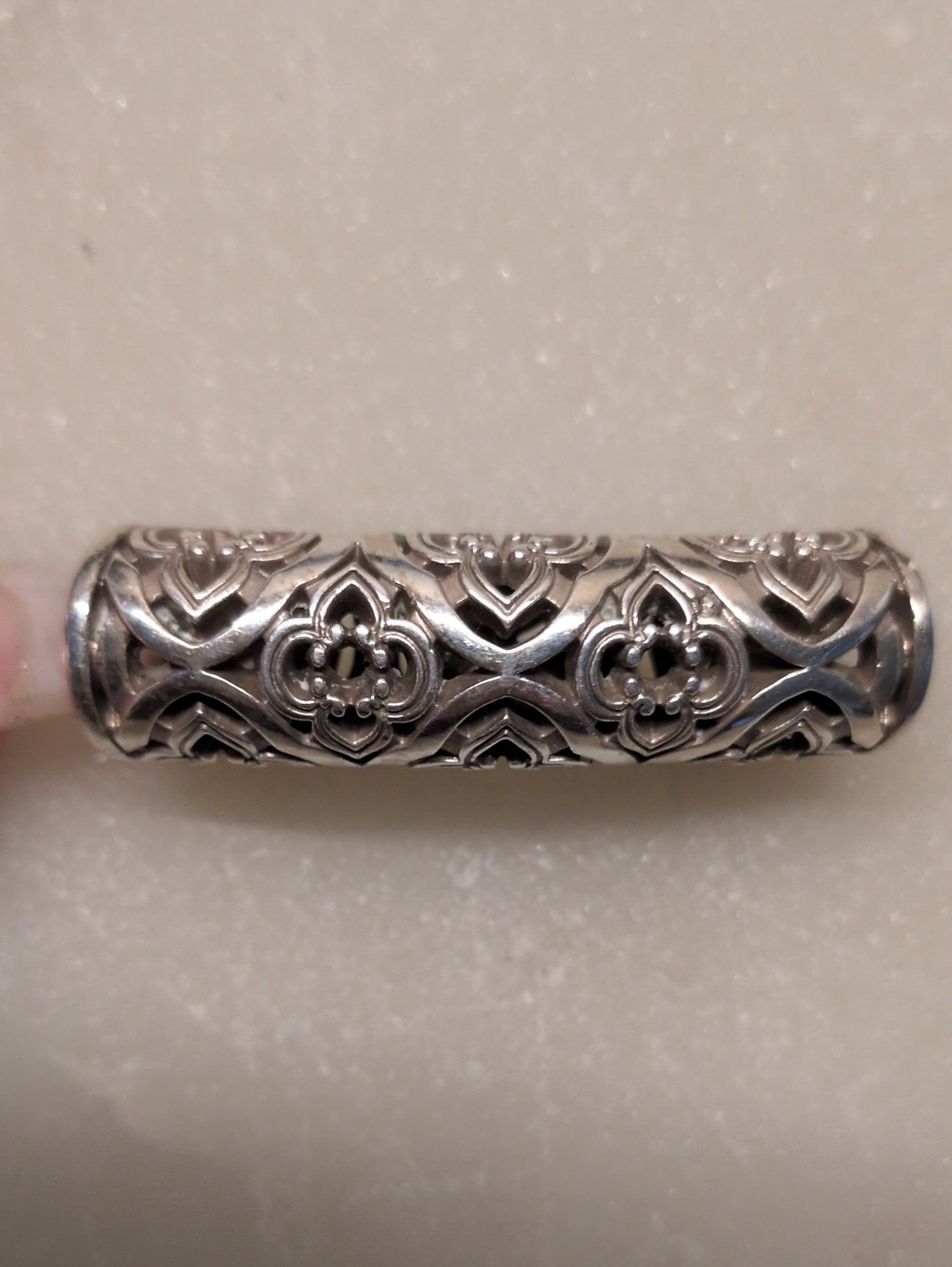 Brighton Toledo Long Bead Silver Charm